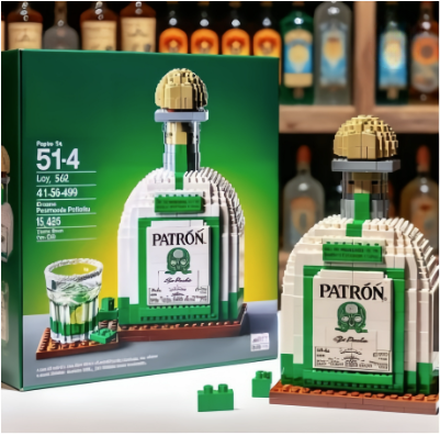 patron buidling blocks bottle patron buidling blocks bottle