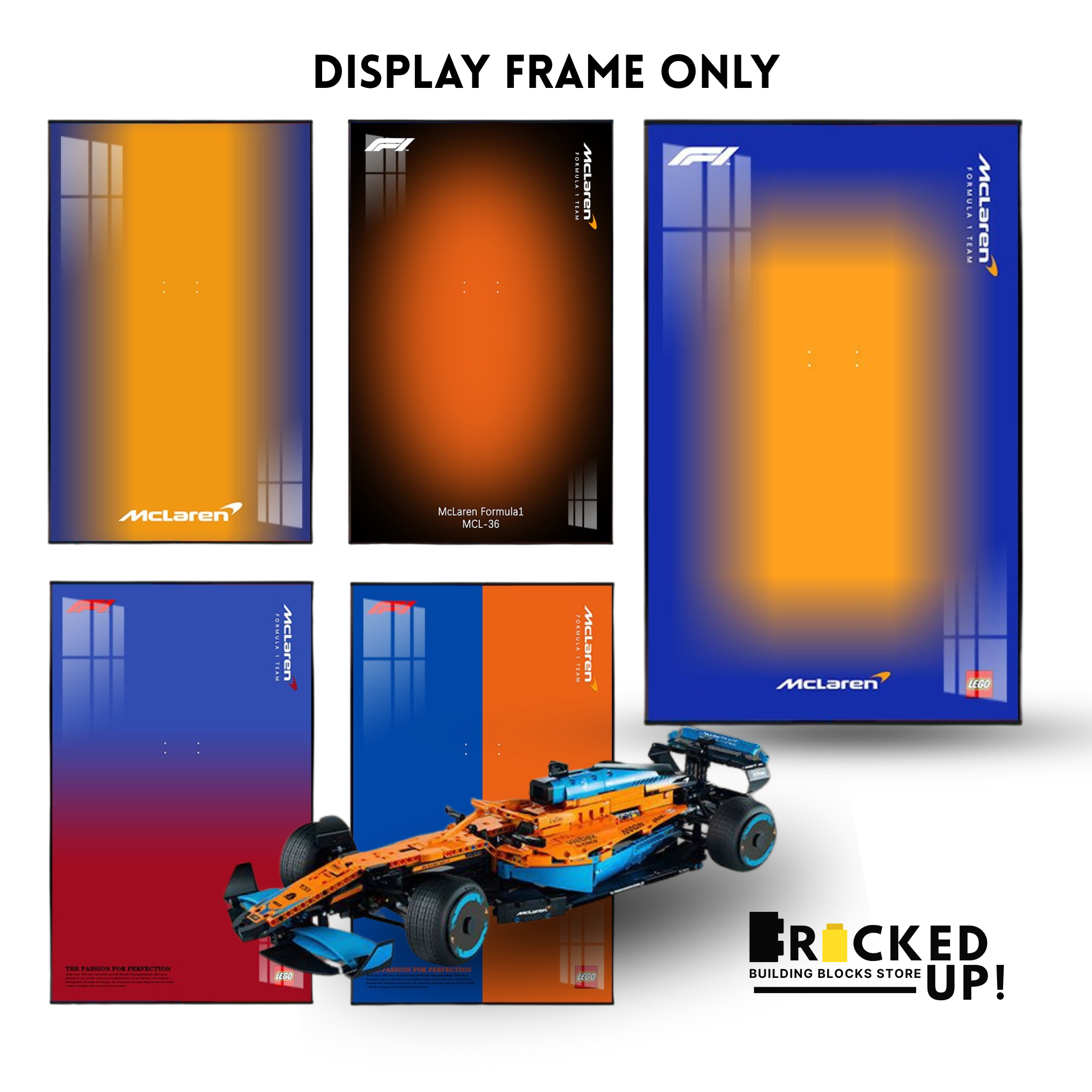 display frame for mclaren sf25 f1 set (car not included)