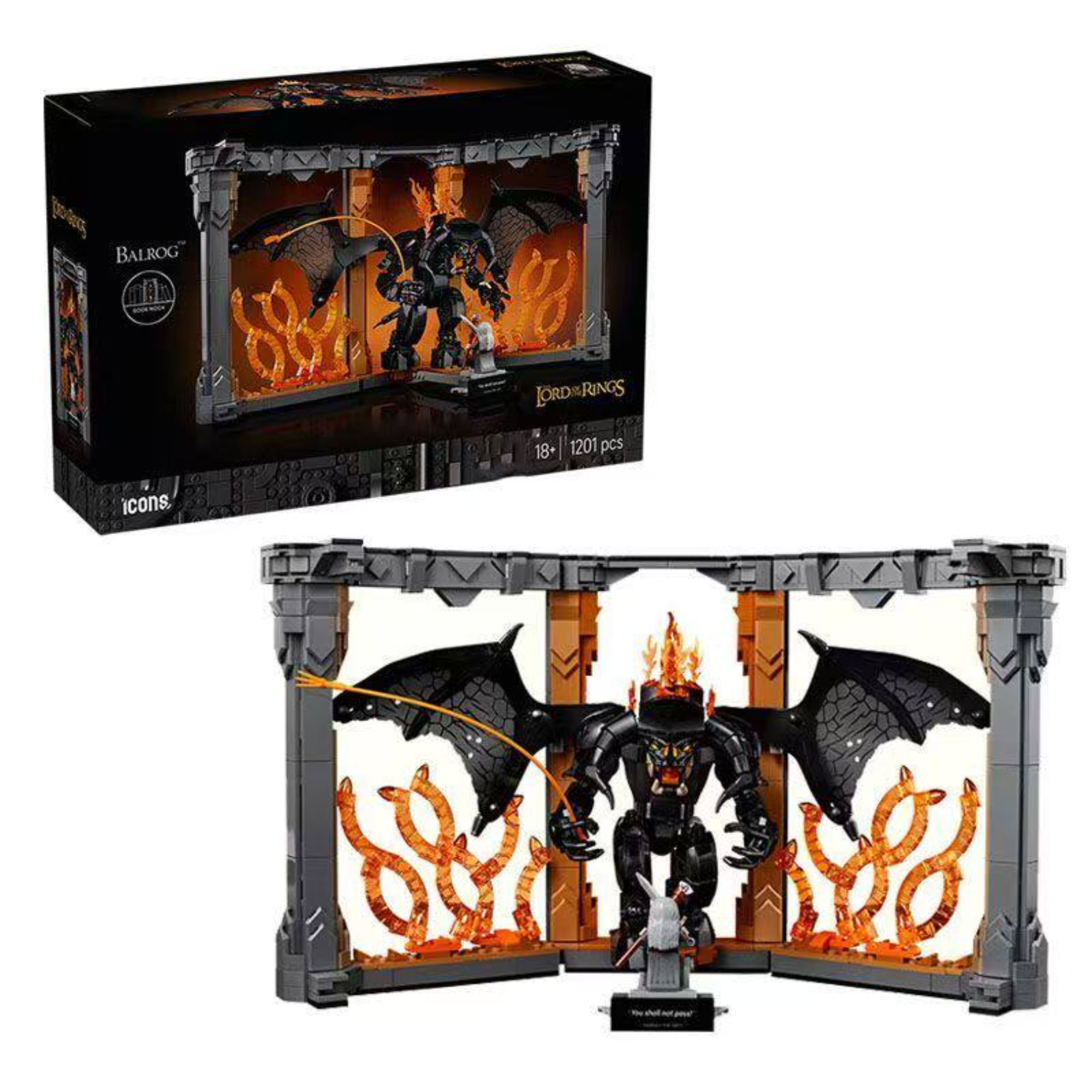 lotr balrog book nook
