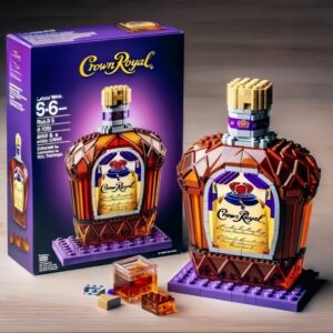 crown royal buidling blocks bottle
