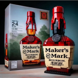 maker's mark buidling blocks bottle