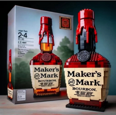 maker's mark buidling blocks bottle maker's mark buidling blocks bottle