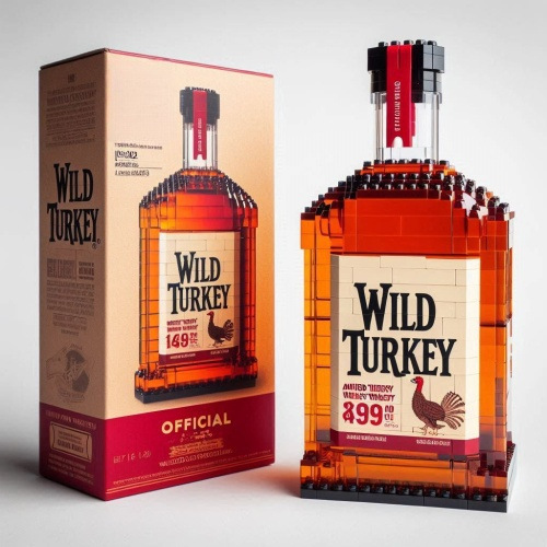 wild turkey buidling blocks bottle